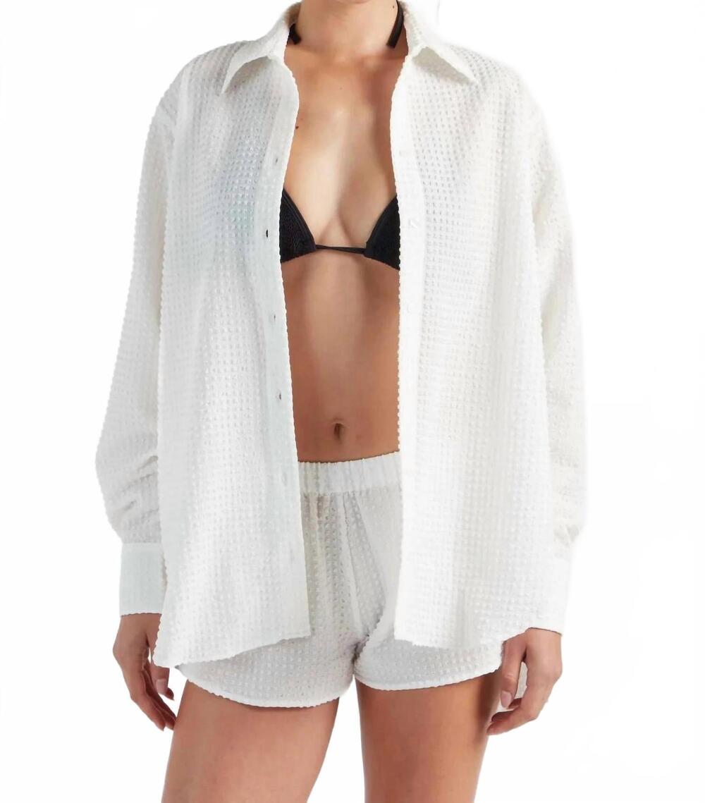NEW HUNZA G resort shirt in white